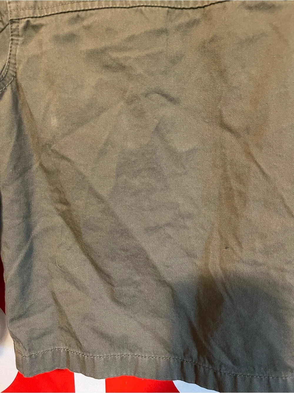 Carter's Olive Green Jacket with Pink LOVE Patch